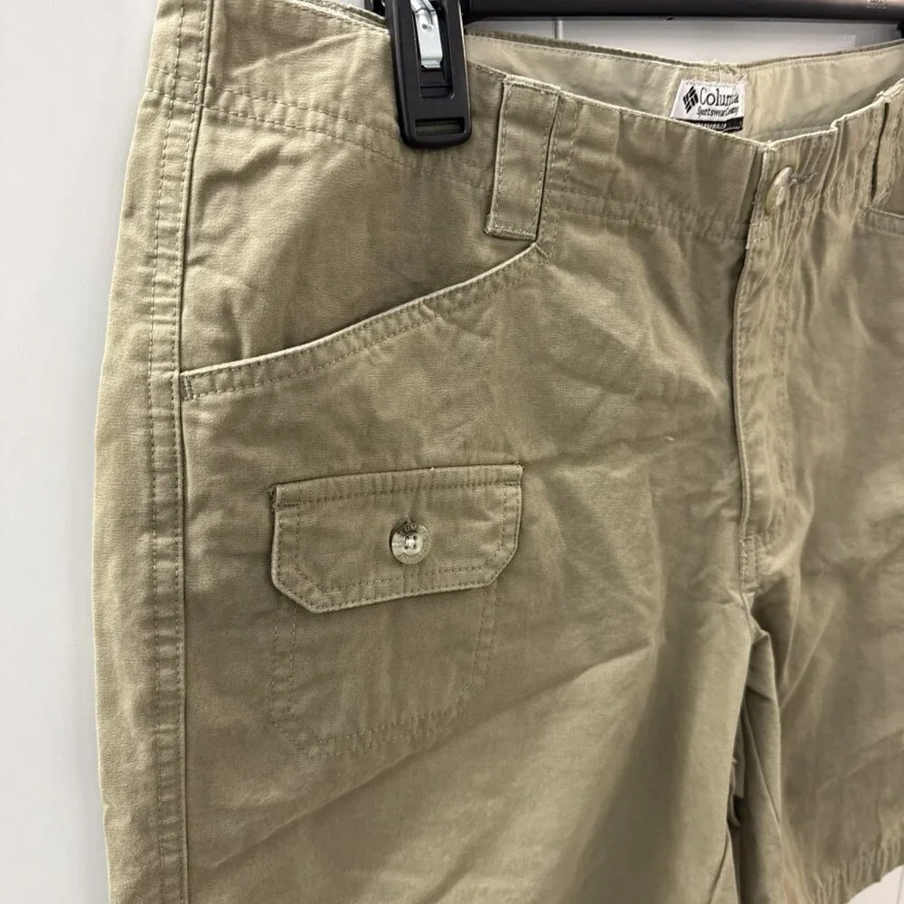 Columbia Hiking Shorts Womens‎ 10 Flat Front Chino